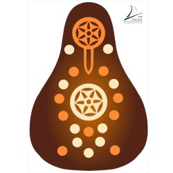 Ark Okçuluk Branda Hedef Kağıdı Puta 110 x 77 - Ark Okçuluk