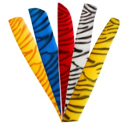 Bearpaw Zebra Çizgili Tam Boy Tüy - (LW) Sol Kanat Tüyü - BEARPAW