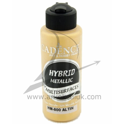 Cadence Hybrid Metalik Akrilik Boya Altın 120 ml - 1