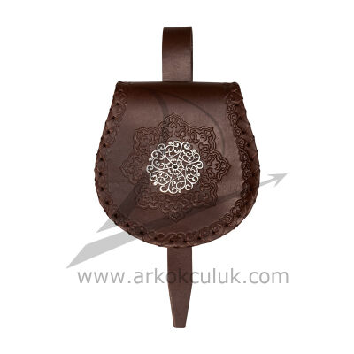Geleneksel Deri Kese - (Küçük Kemer Çantası) - 1