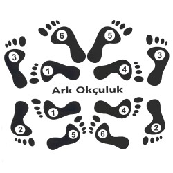 BRANDA AYAK İZİ ŞABLONU - Ark Okçuluk