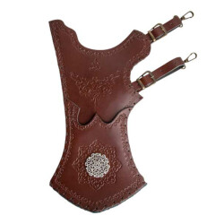 Deri Tirkeş Kahverengi - Metal Armalı - OTTOMAN