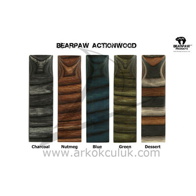 Renklendirilmiş Ahşap - Yay Kabzası için - Action Wood - 2