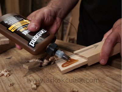 Titebond Genuine Liquid Hide Glue - Sıvı Dogal Deri Tutkalı Ahşap Yapıştırıcı - 3